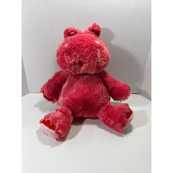 Hallmark Pink Hippo Plush Hippopotamus Valentines Talks Moves Ears 14” - Picture 1 of 11